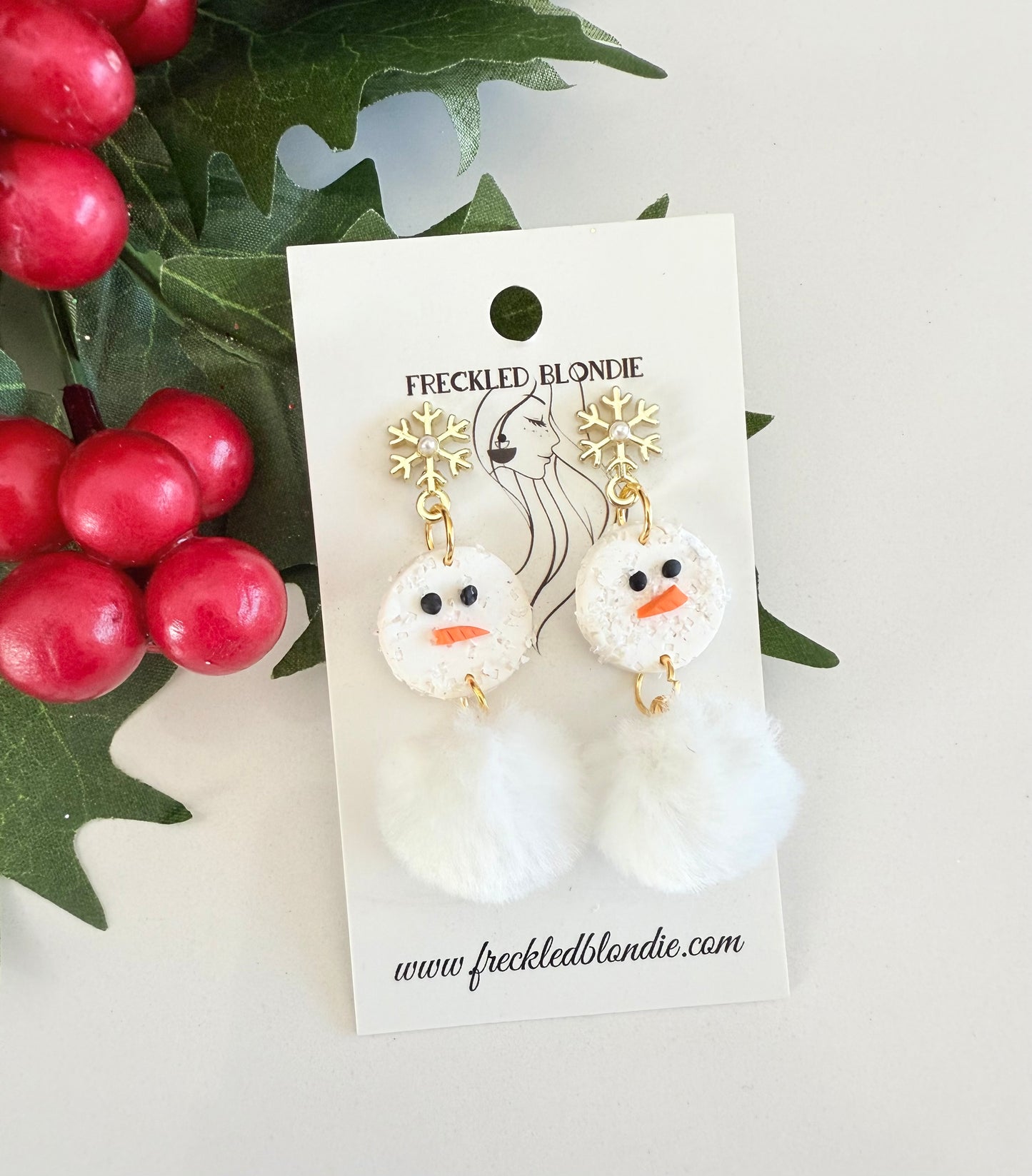 Fluffy Frosty Dangles