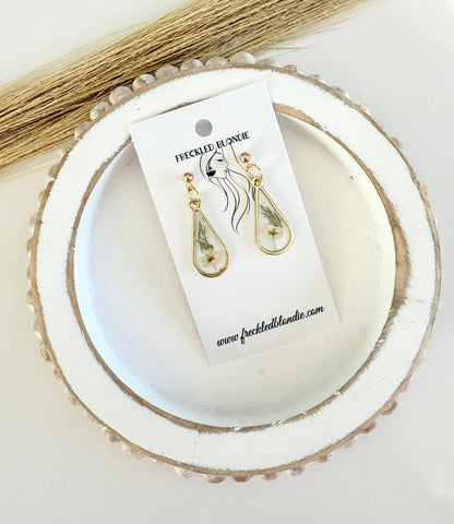 Teardrop Floral Dangles