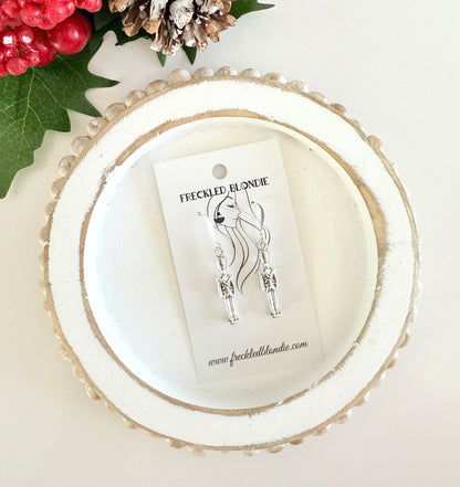 Silver Nutcracker with Hooks