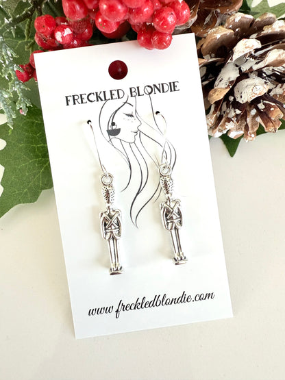 Silver Nutcracker with Hooks