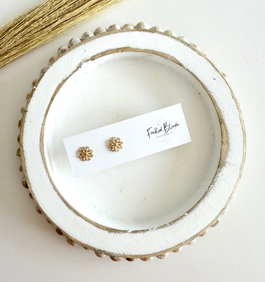 Golden Daisy Studs