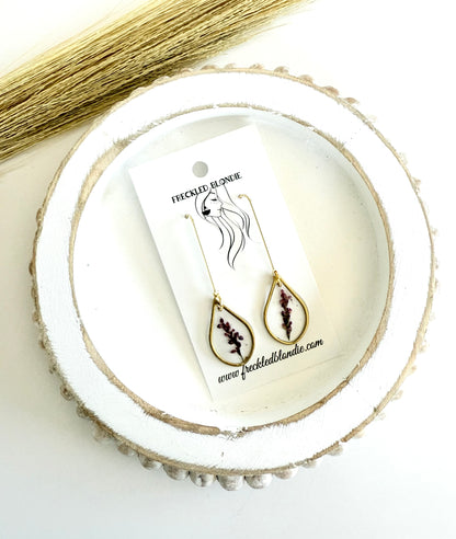 Violet Drop Dangles