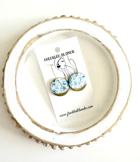 Gilded Bluebell Hoops