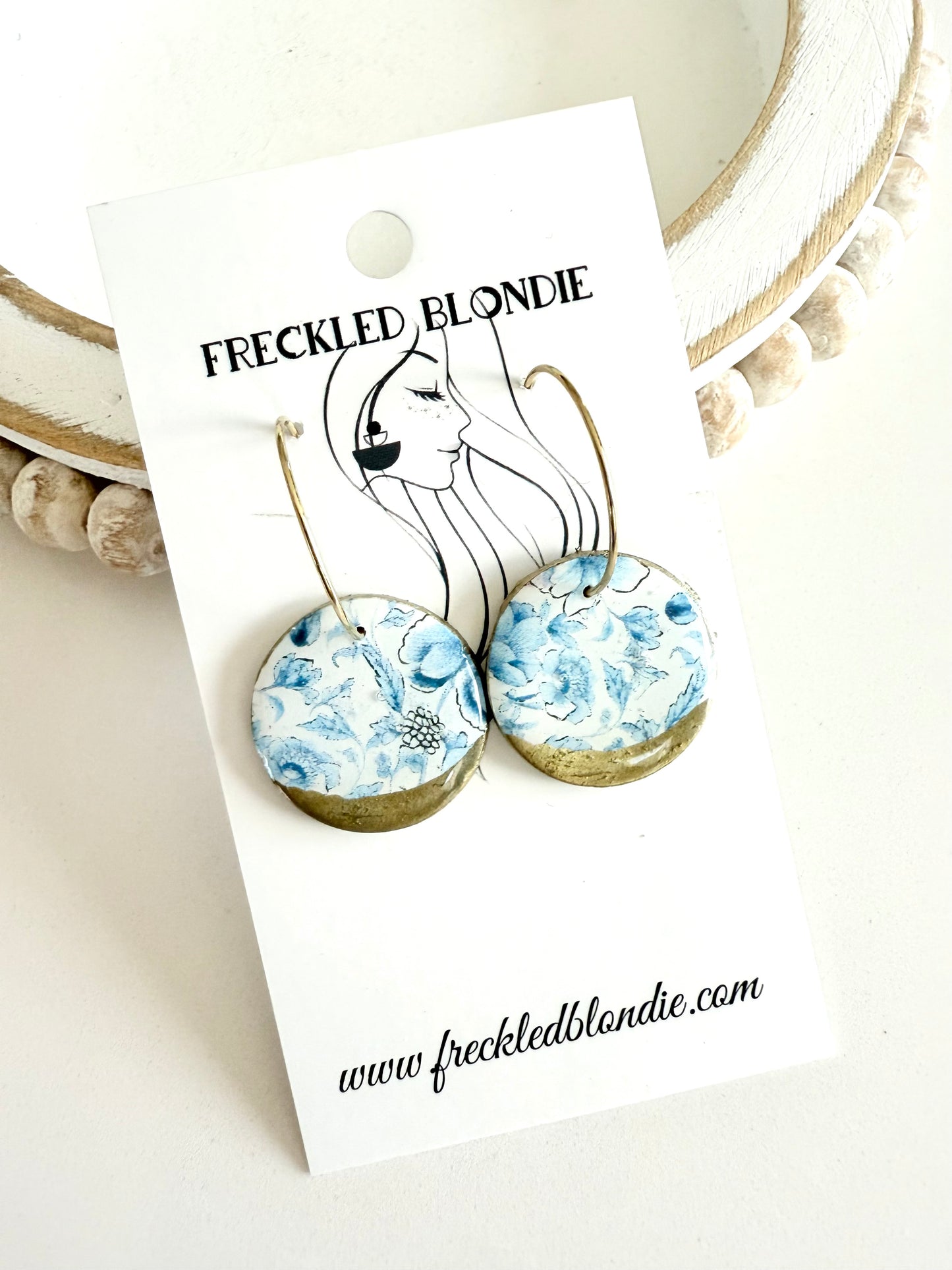 Gilded Bluebell Hoops