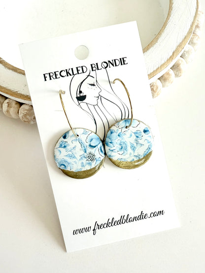 Gilded Bluebell Hoops
