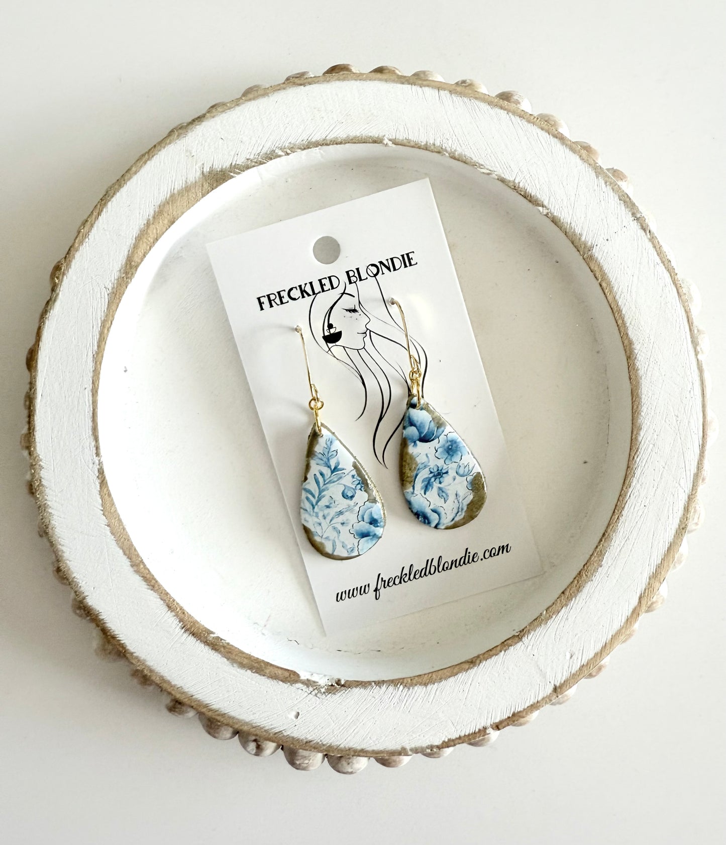 Gilded Bluebell Teardrop Dangles