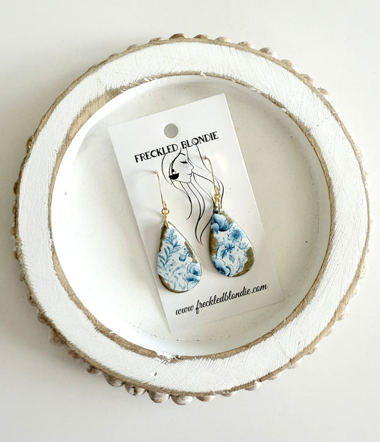 Gilded Bluebell Teardrop Dangles