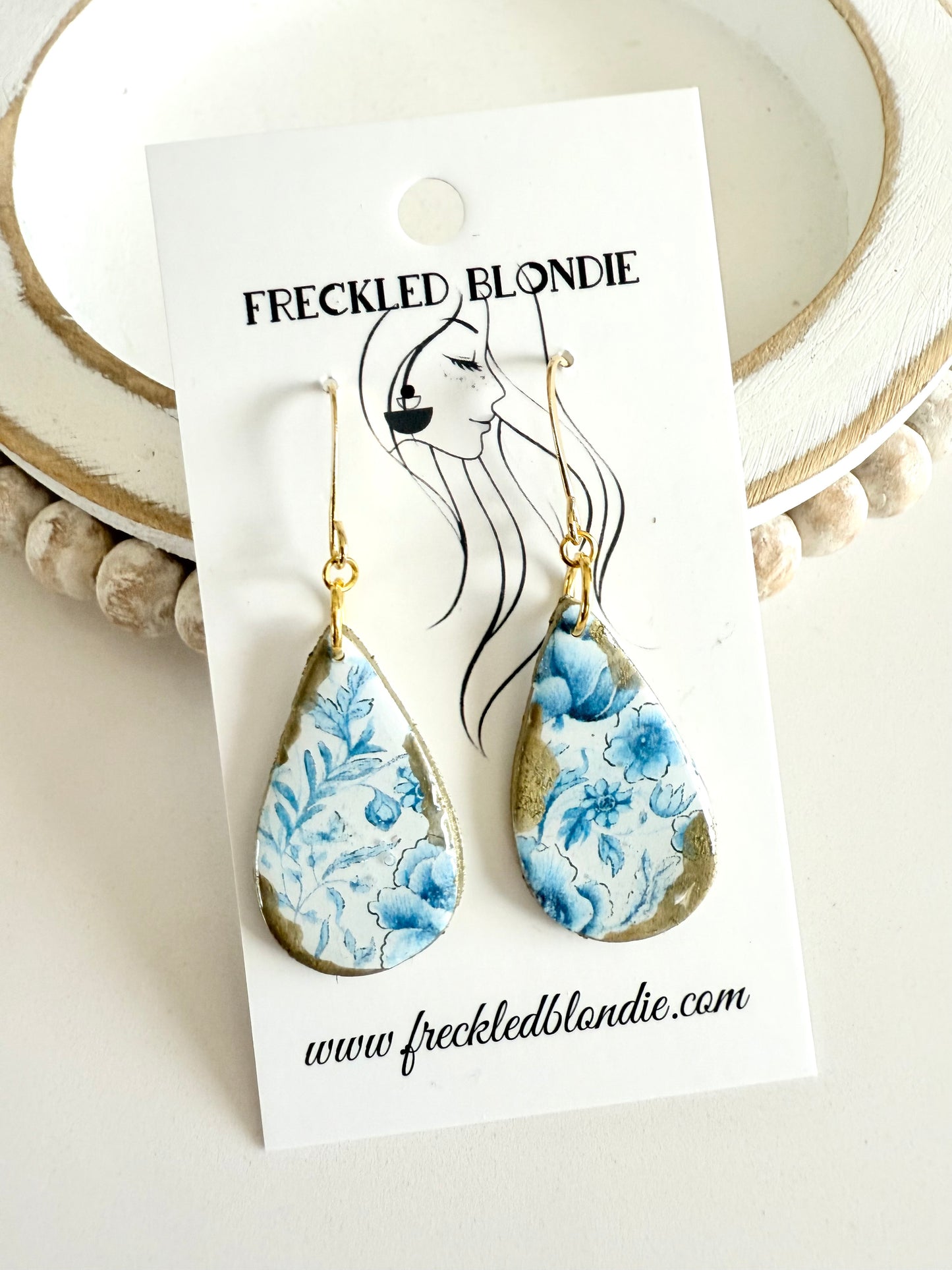 Gilded Bluebell Teardrop Dangles