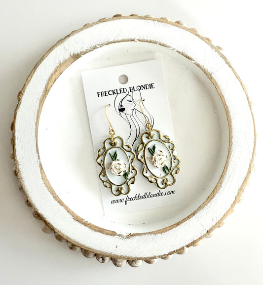 Garden Cameo Dangles