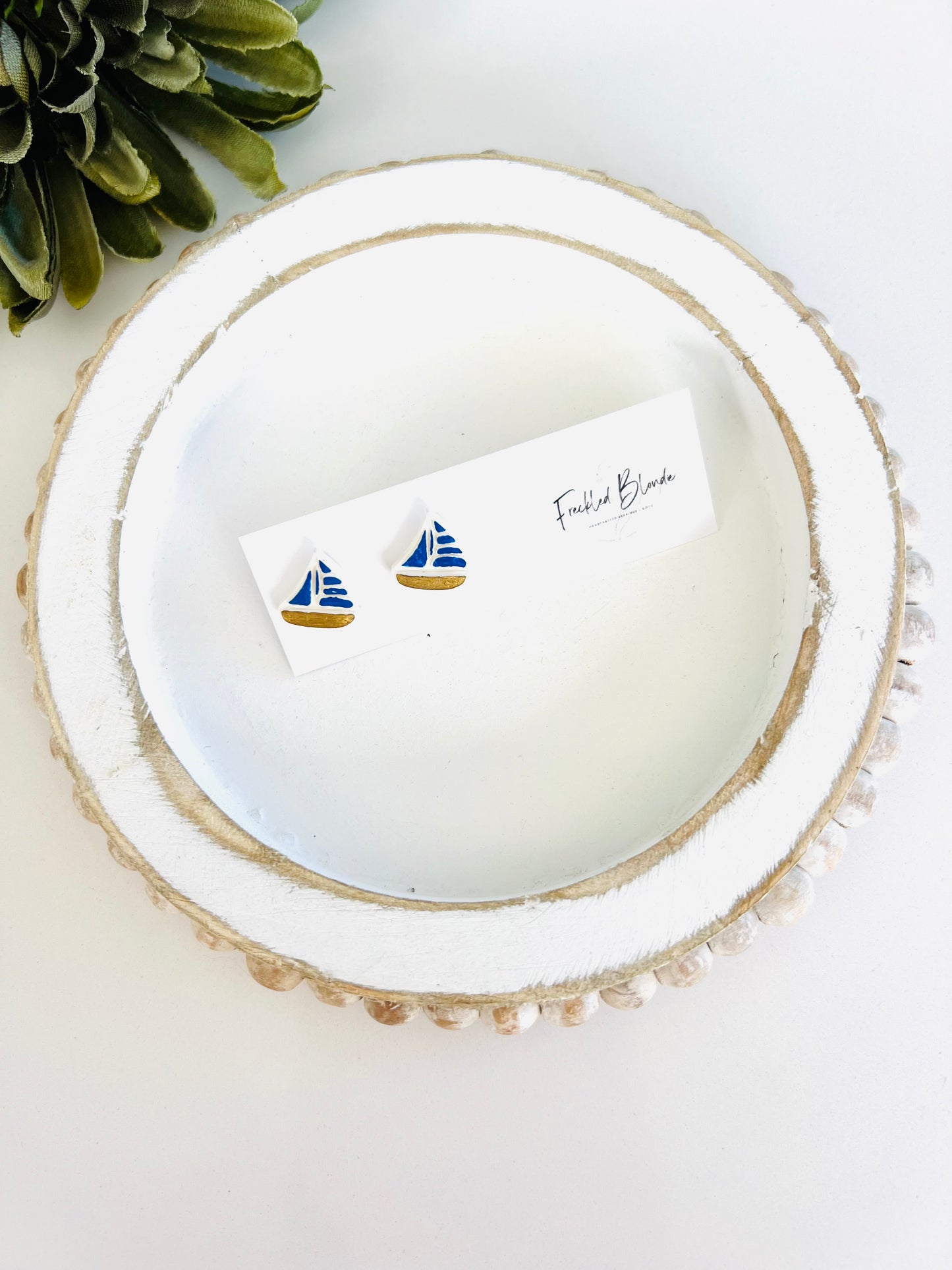 Blue Harbor Sailboat Studs