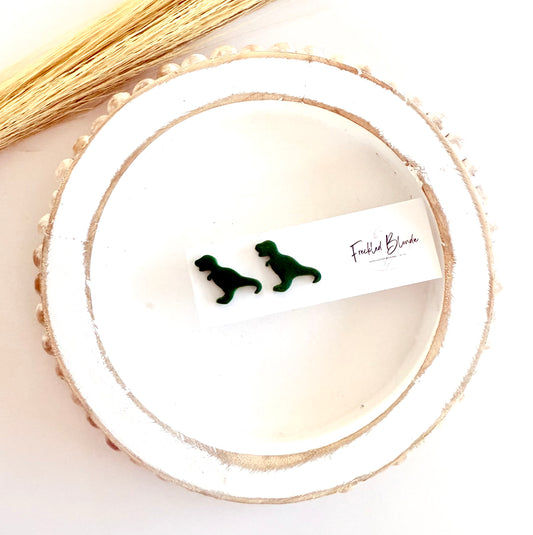 Green T•Rex Studs