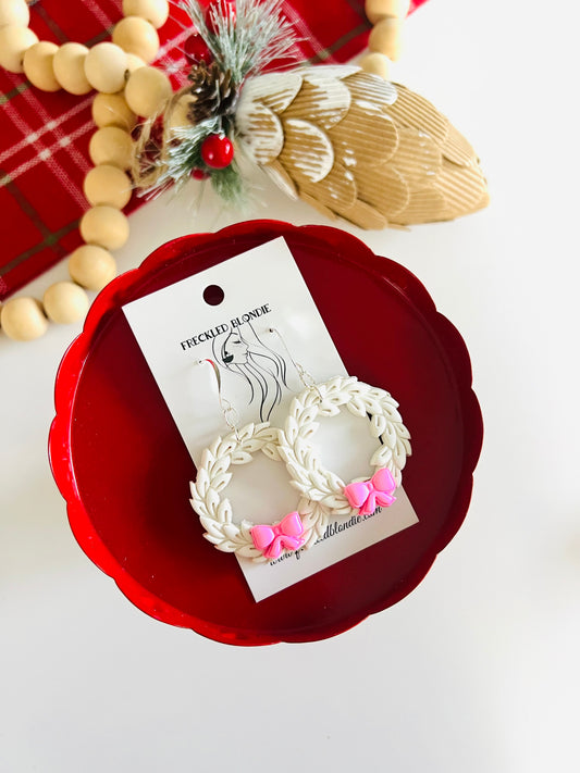 Pinkmas Wreath Dangles