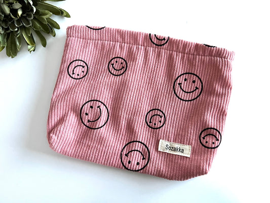 Smiles Pink Cosmetic/organizer bag