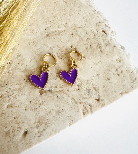 Purple Heart Charms