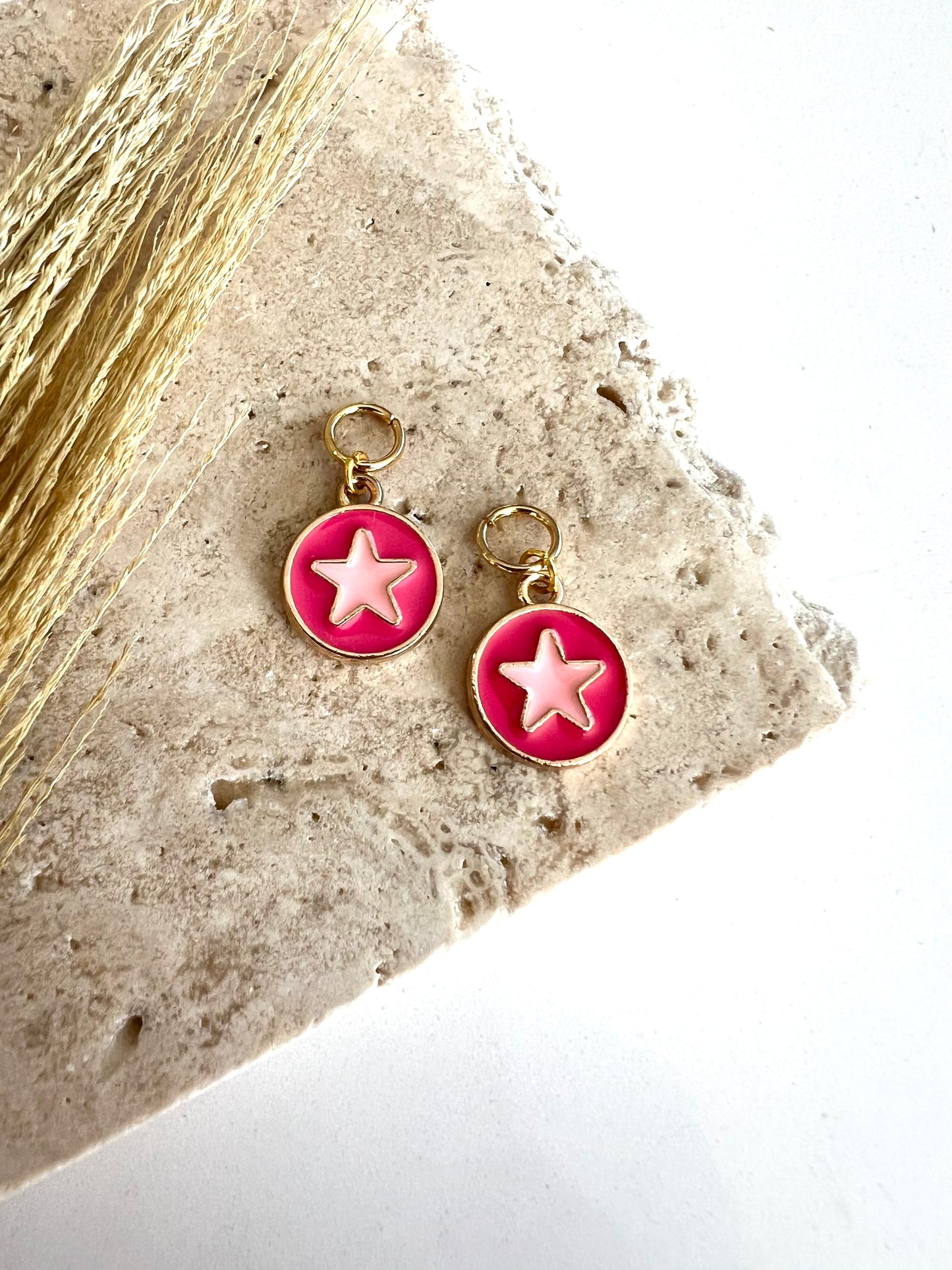 All Pink Star Charms