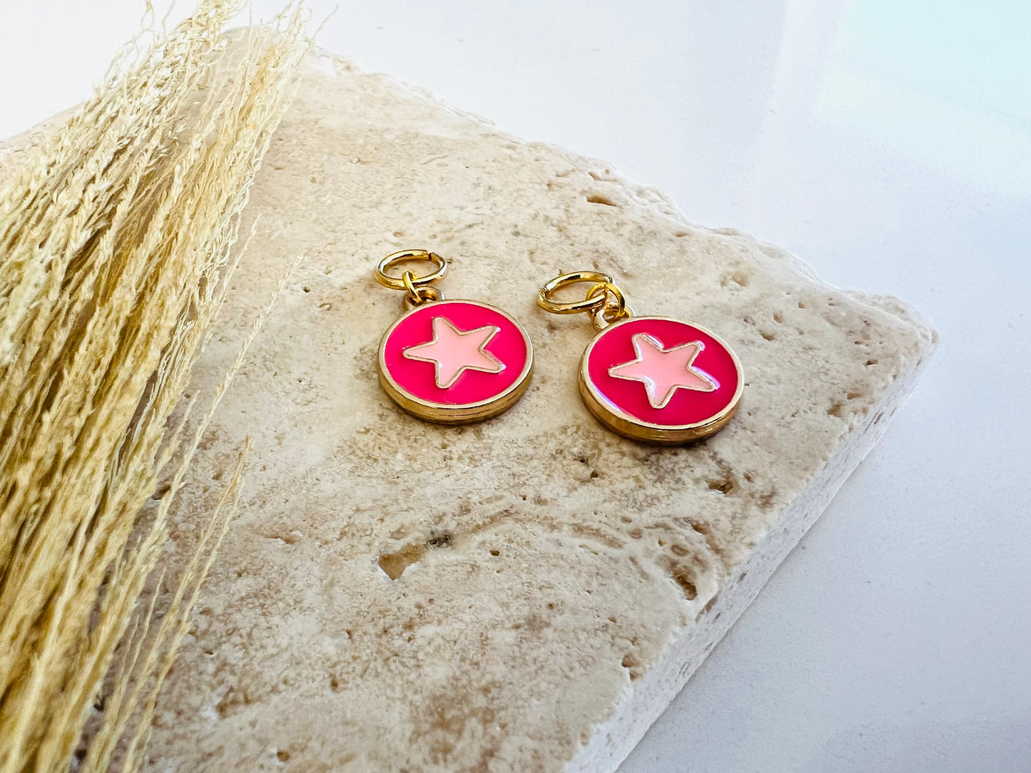 All Pink Star Charms