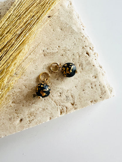 Gold Speckled Bead Charms