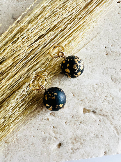 Gold Speckled Bead Charms