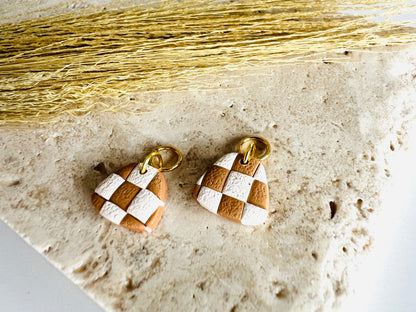 Tan Checkered Charm