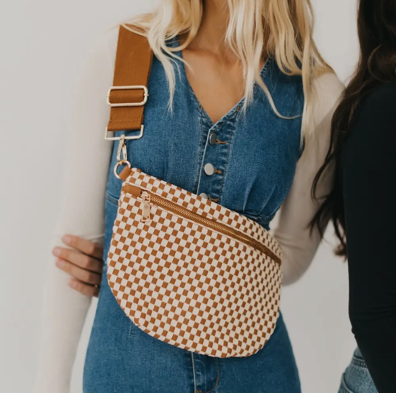 Westlyn Bum Bag - Checkered Tan