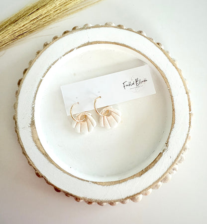 Shimmer Shell Charms + Hoops