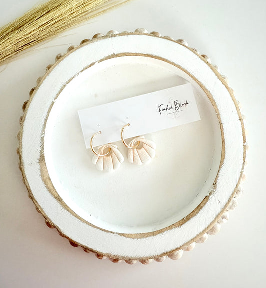 Shimmer Shell Charms + Hoops