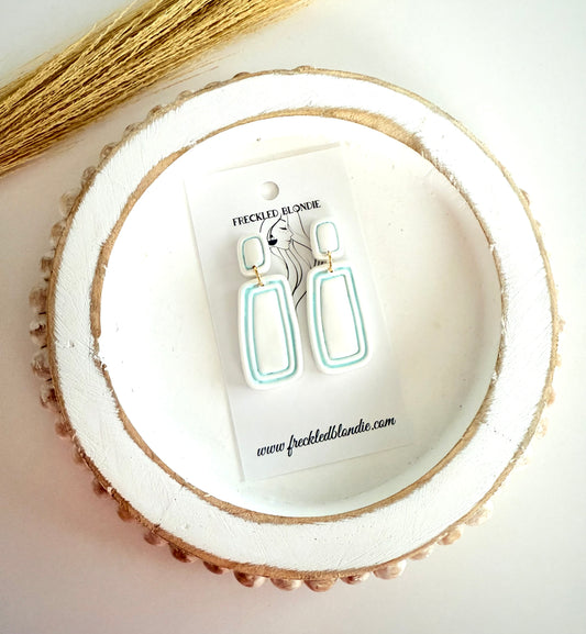 Sea foam Frame Dangles