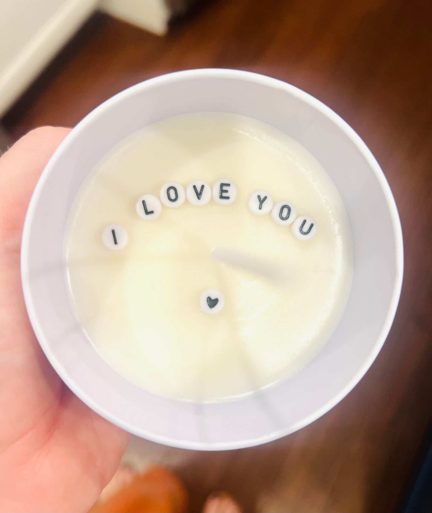 Hidden Message Candle: I Love You