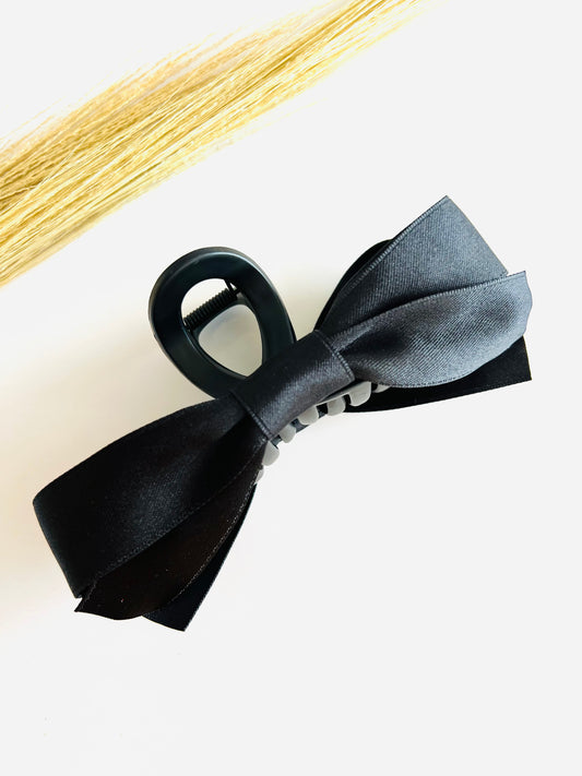 Matte Black Satin Clip