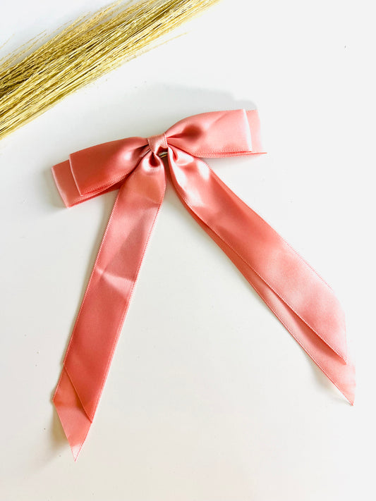 Satin Bow in Pink