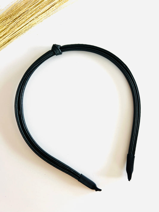 Knotted Headband in Ebony