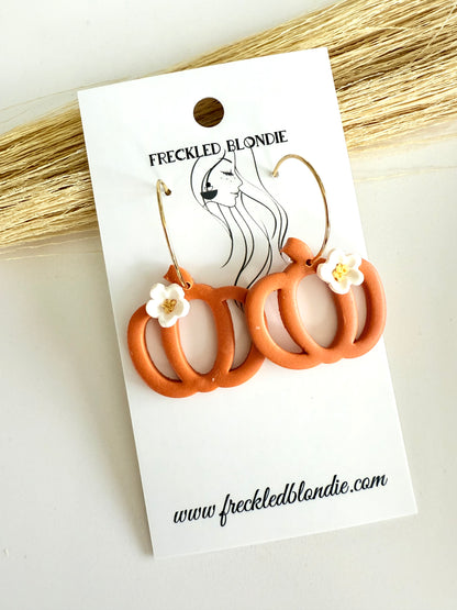 Pumpkin Bezel Hoops