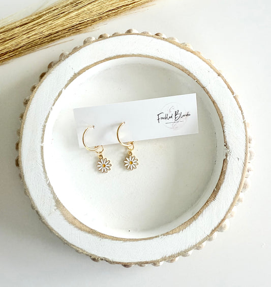 Daisy Charms + Hoops