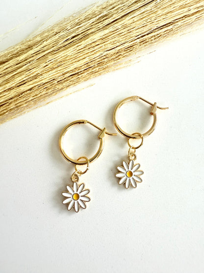 Daisy Charms + Hoops
