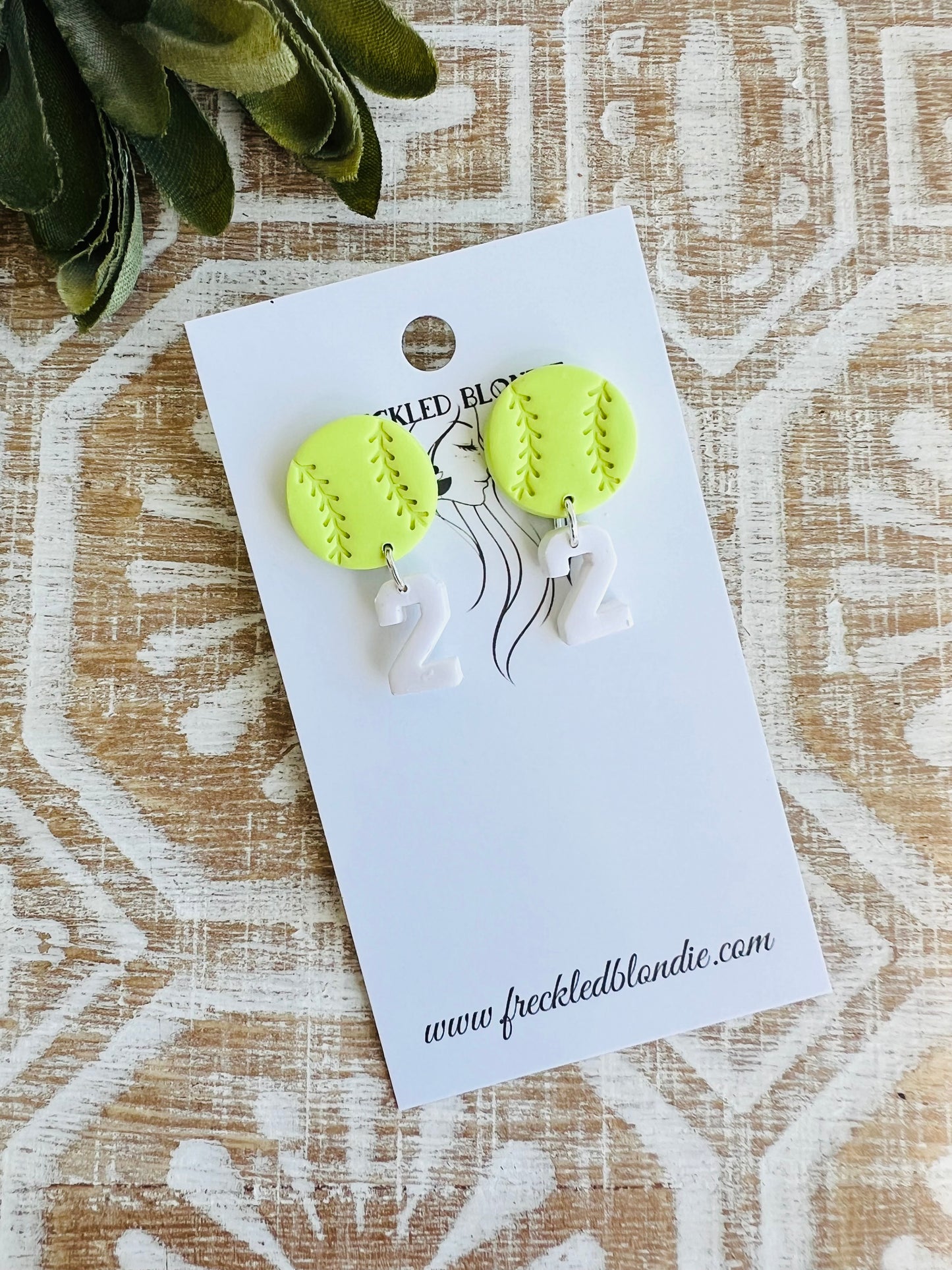 Customizable Softball Dangles