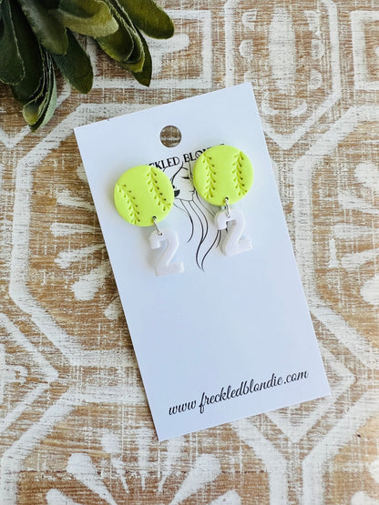 Customizable Softball Dangles