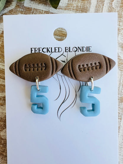 Customizable Football Dangles