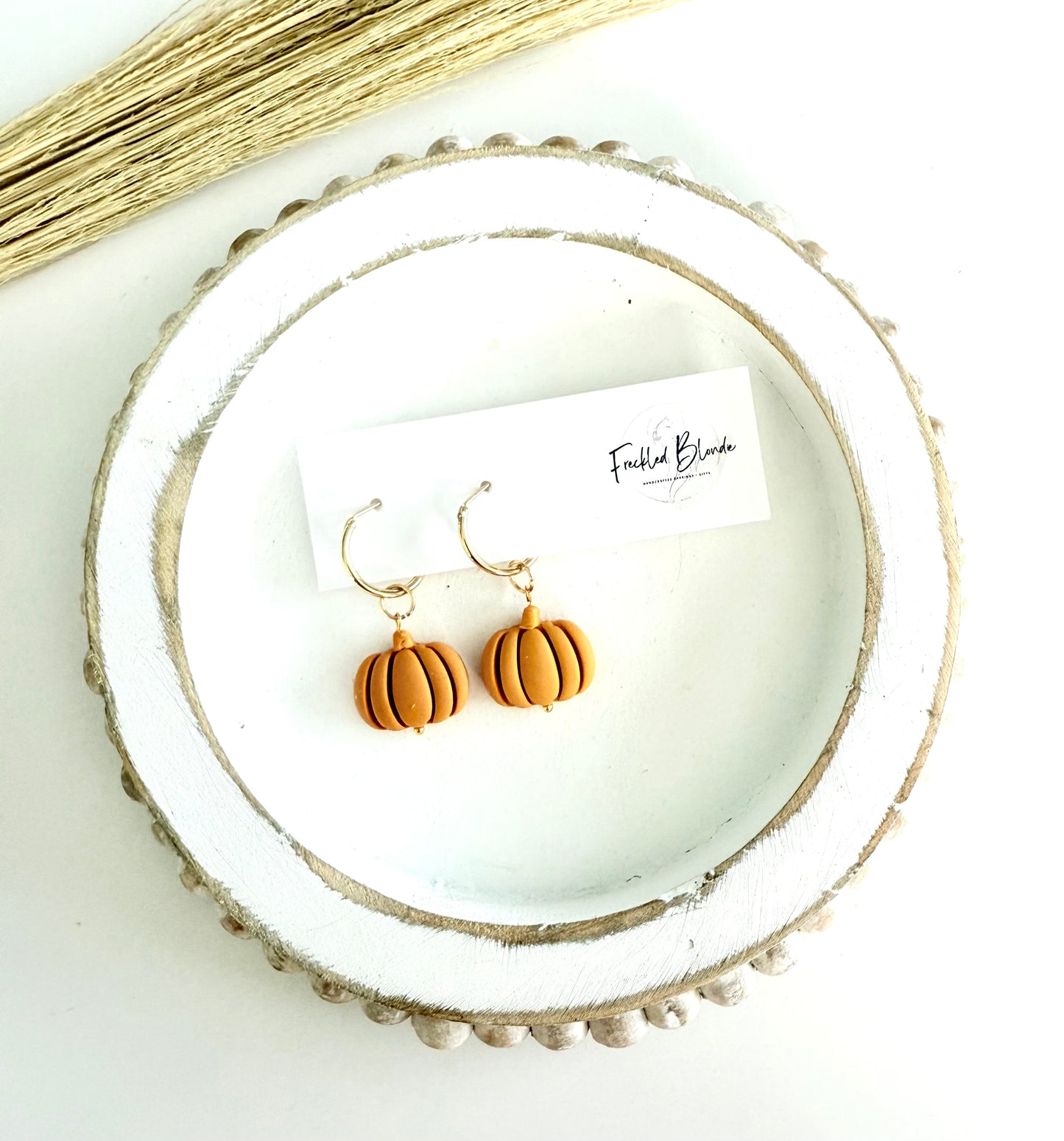 Pumpkin Charms + Hoops