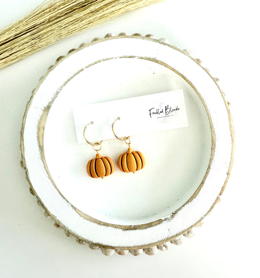 Pumpkin Charms + Hoops