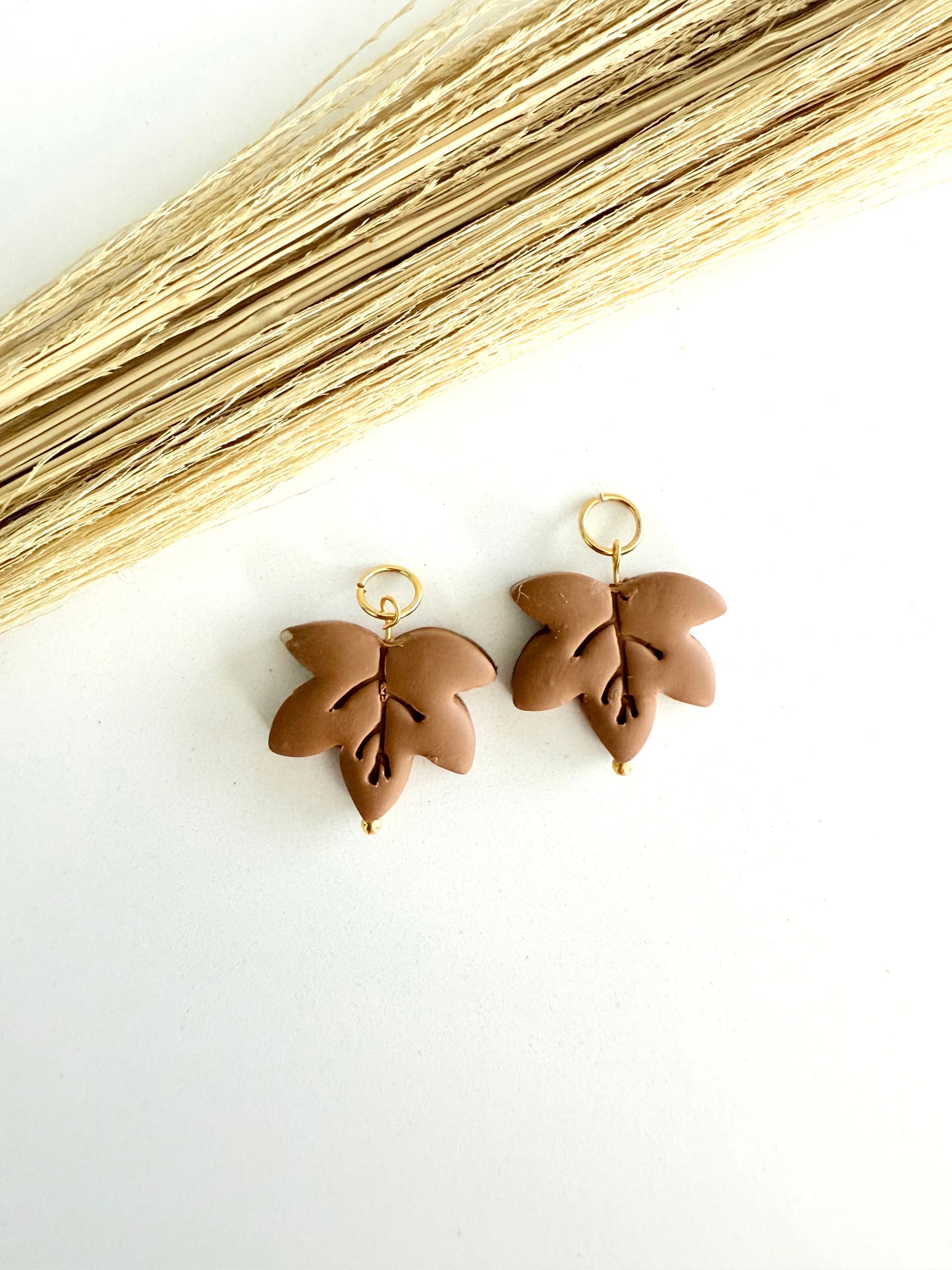 Leaf Charm + Hoops