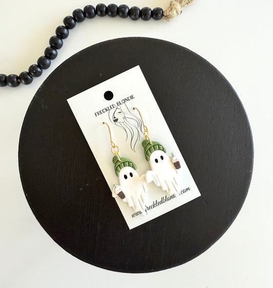 Hipster Ghost Dangles