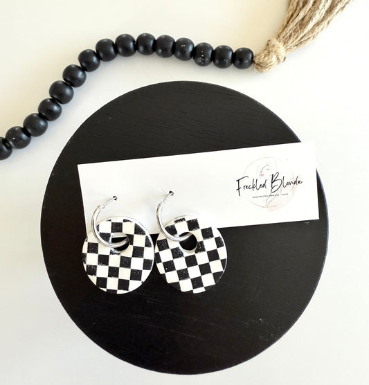 Checkered Charms + Hoops