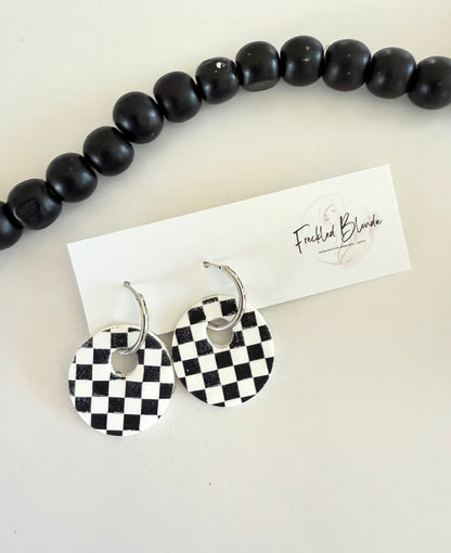 Checkered Charms + Hoops