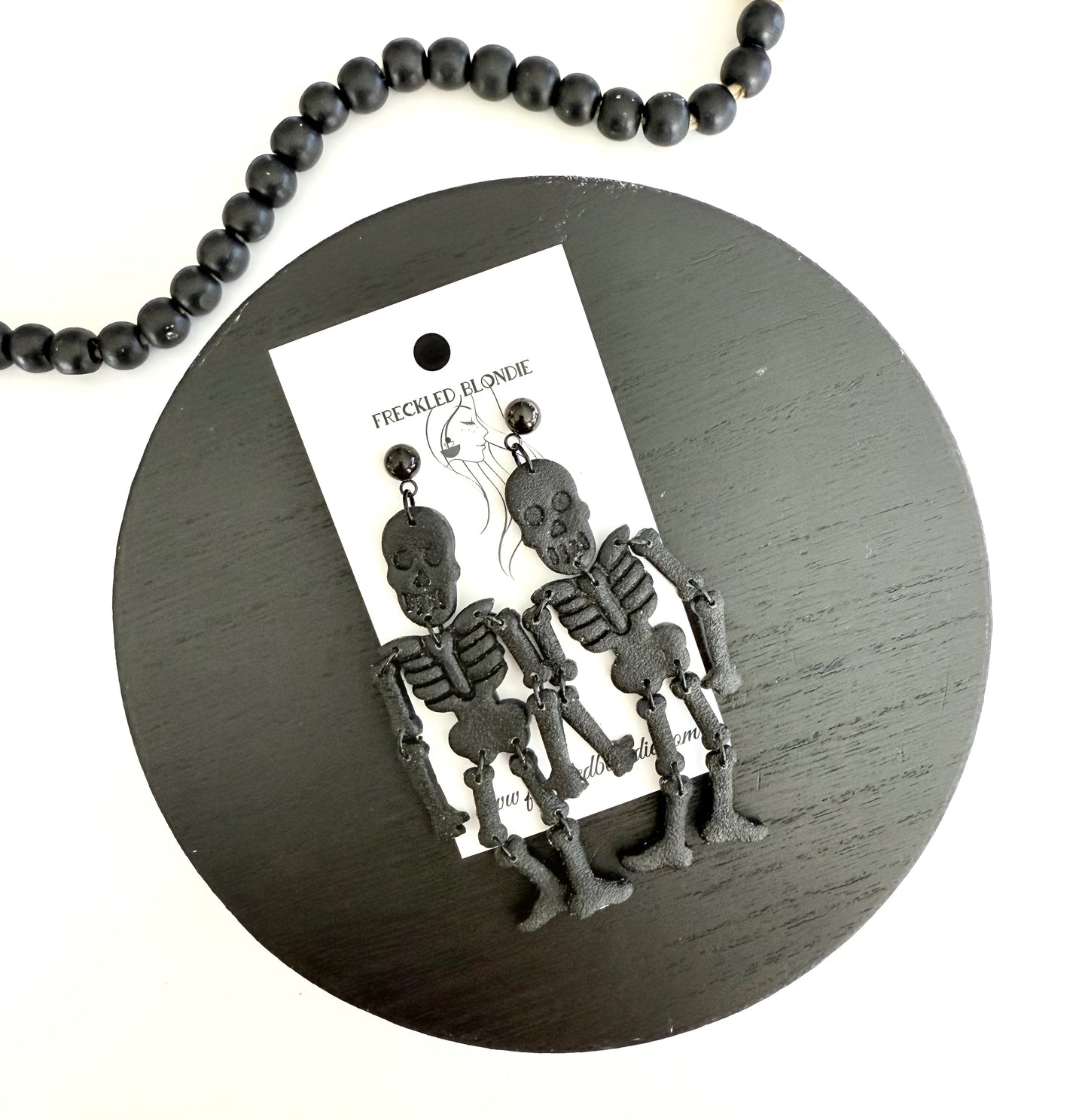 Black Skelly Dangles
