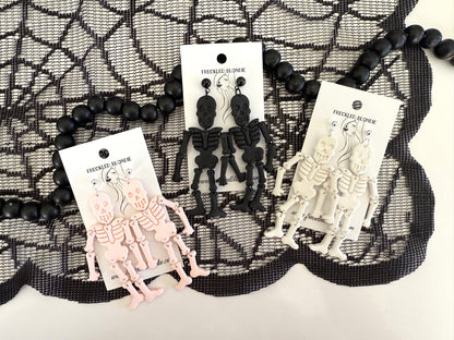 Black Skelly Dangles