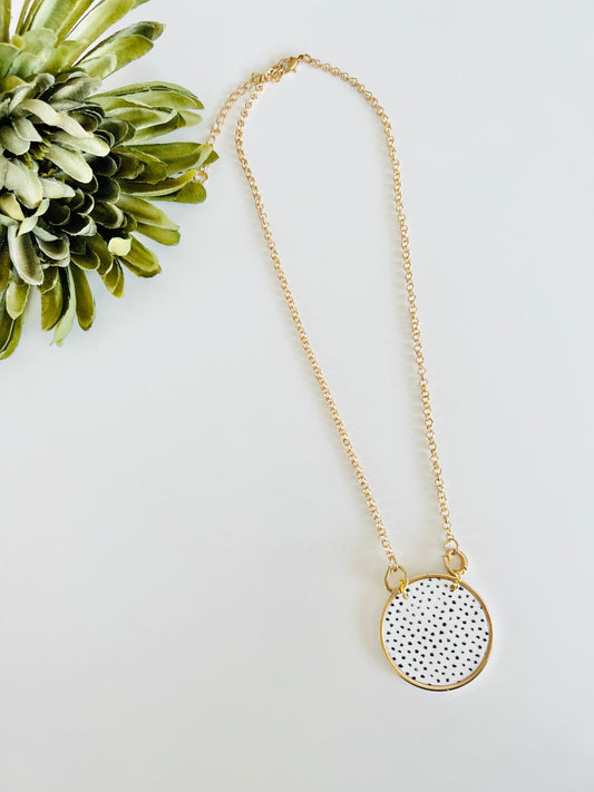 16” Dots Gold Necklace